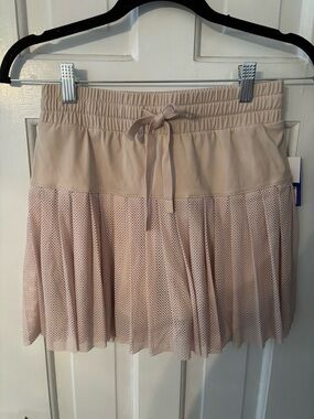 Joylab Pleated Mesh Skirt with Drawstring Waist XS